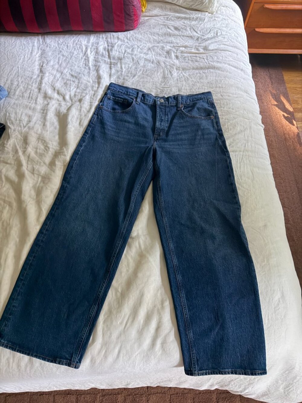 Old Navy Women's Denim wide slouchy leg size 12